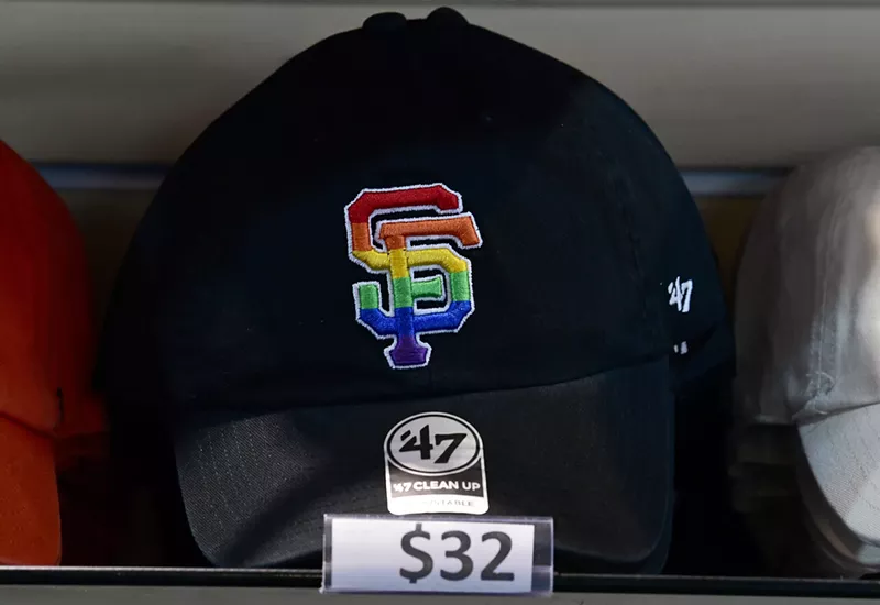 Image: The San Francisco Giants naturally took the lead in celebrating Pride Month. The team was the first in MLB to wear rainbow-colored logos on its uniforms during the month last year.