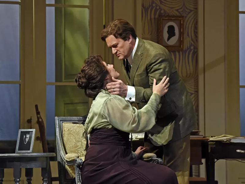 Image: The opera centers on the exceedingly lucky court music director Wilhelm Arndt and his exceedingly wonderful wife, Laura, in their exceedingly beautiful house until a friend suggests Arndt tests Laura’s love.
