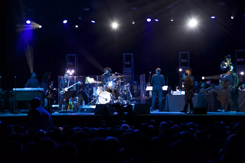 Image: The Roots perform with the Dallas Pops and a host of famous friends at the Pavilion at Toyota Music Factory.