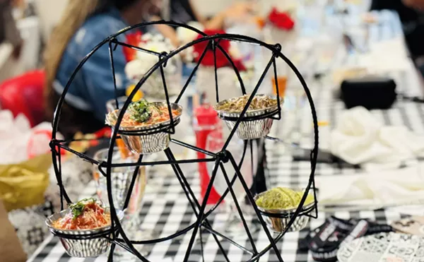 Image: The Sicilian Butcher Brings Meatball Ferris Wheels, Flaming Cheese and DIY Cannolis to Addison