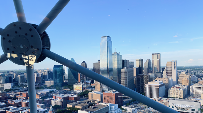 the Dallas skyline from Crowne Block