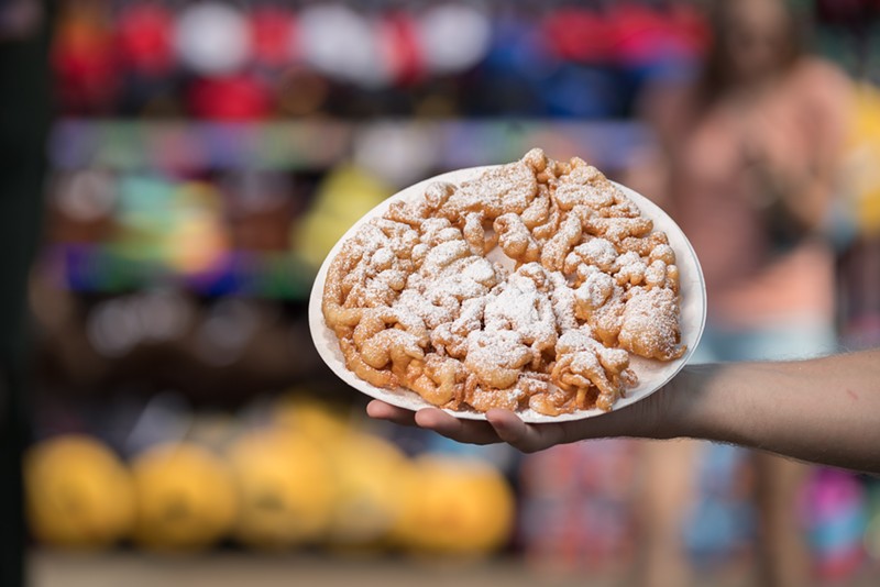 The funnel cake made its way to the State Fair via Wanda 'Fernie' Winter in the '80s.