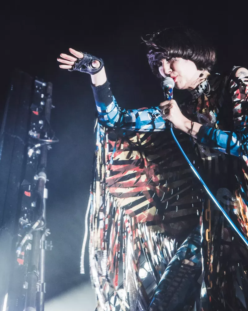 Image: Karen O and her band the Yeah Yeah Yeahs took us to a climax on Tuesday night in Irving.