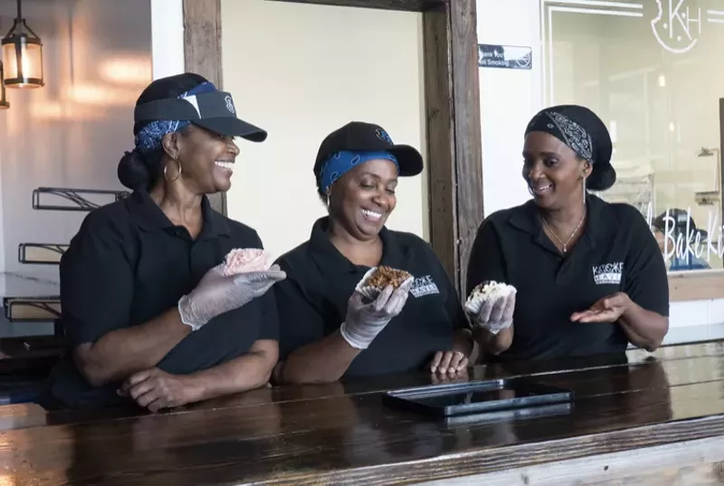Image: (L-R) Sisters Darla McCuen, Shinita Briggs and Kim Haynes are the masterminds behind Kookie Haven, famous for their cookie-cupcake hybrid.