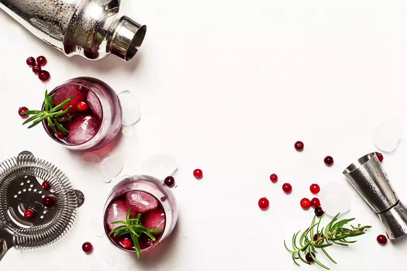 Image: If you're in the mood for Christmas cheer this weekend, you're in luck — hit up Christmas cocktail bars around the city or a festive cocktail class.