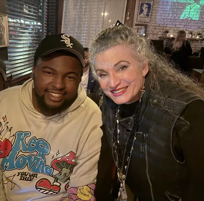 Image: Holly Doubet with actor Gary Edwards of Dallas