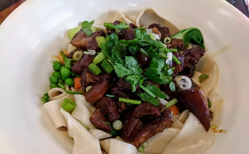 Image: This Plano Food Court Stall Serves Two-Foot-Long Chinese Noodles