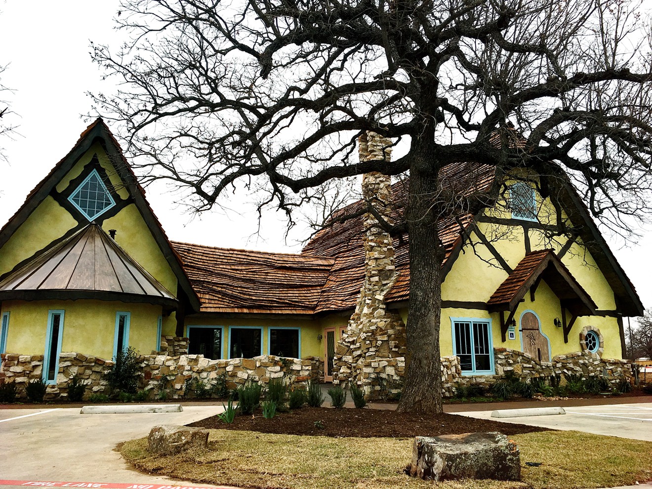 Kimzey’s Coffee opens in Argyle this week. The building’s architecture was heavily inspired by Hugh Comstock’s fairy tale cottages by the sea.
