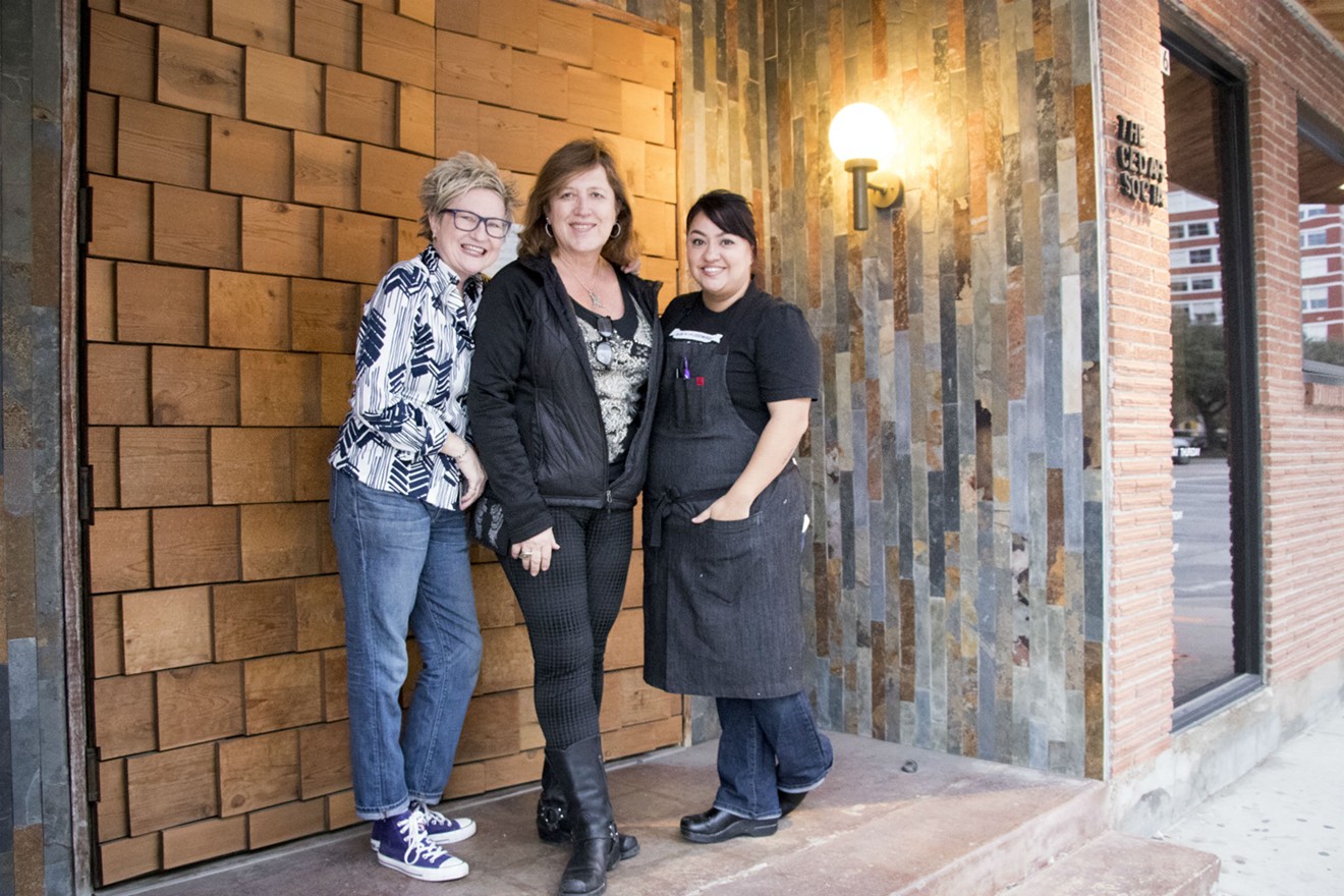 The Cedars Social's new dream team: bar manager Leann Berry (left), owner Monica Greene and chef Anastacia Quinones.