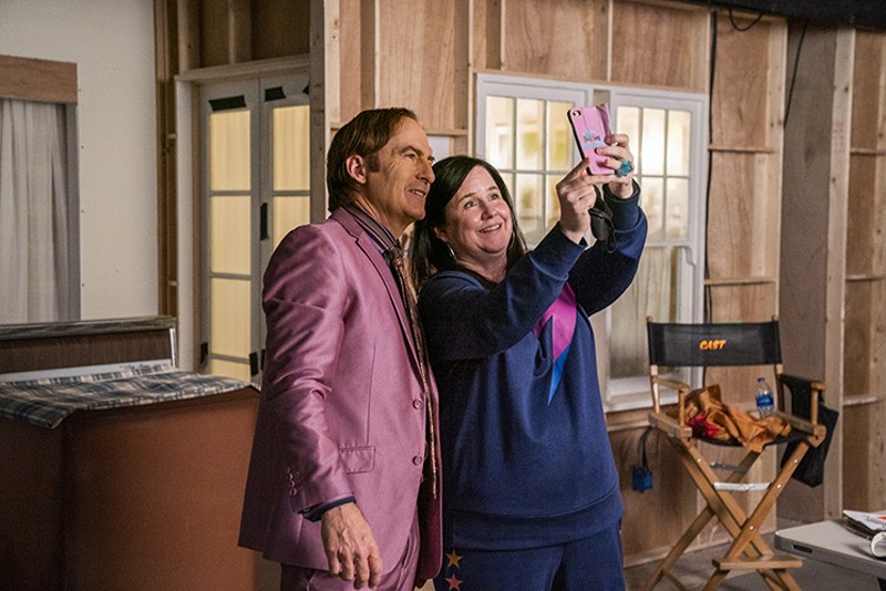 Tina Parker and Bob Odenkirk pose for a quick selfie on the set of the AMC series Better Call Saul, which ended its sixth critically lauded season last Monday.