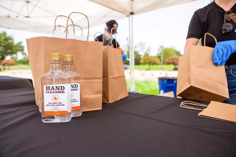 Image: If you're around South Dallas Thursday, grab some free sanitizer.