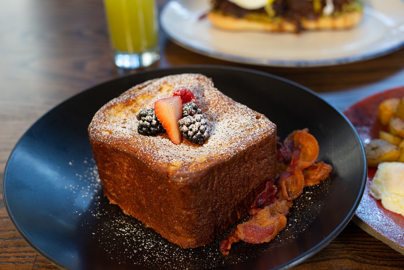 That's not French toast on steroids, it's souffle French toast from Knife.