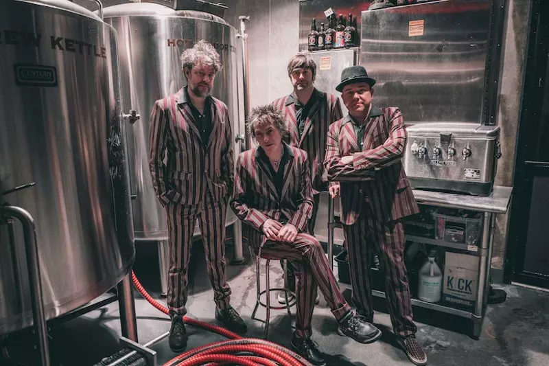 Image: Tommy Stinson (second from left) had to find new sidemen, but he's still calling the new work a Bash & Pop record.