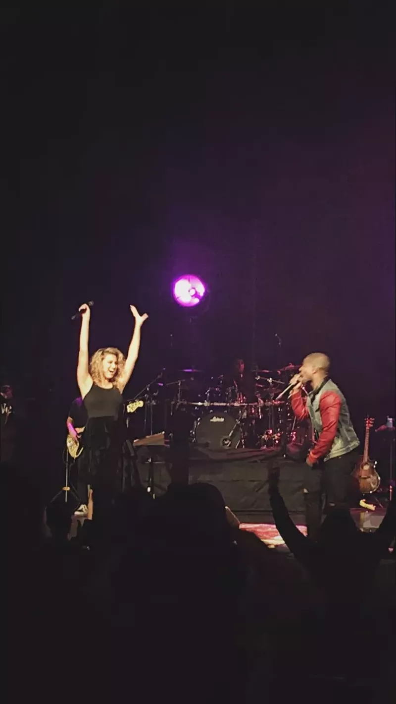 Image: Kirk Franklin surprised the crowd Sunday night.
