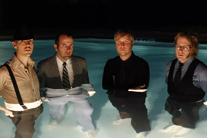 Image: Black Tie Dynasty from left: Cory Watson (vocals,guitar), Brian McCorquodale (synths), Eddie Thomas (drums), Blake McWhorter (bass)