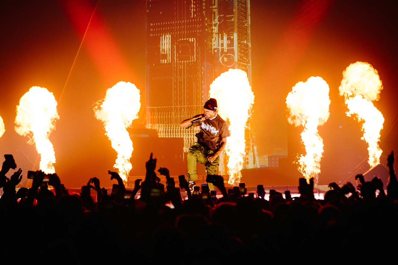 Travis Scott performed a sold-out show.