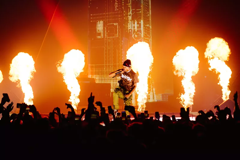 Image: Travis Scott performed a sold-out show.
