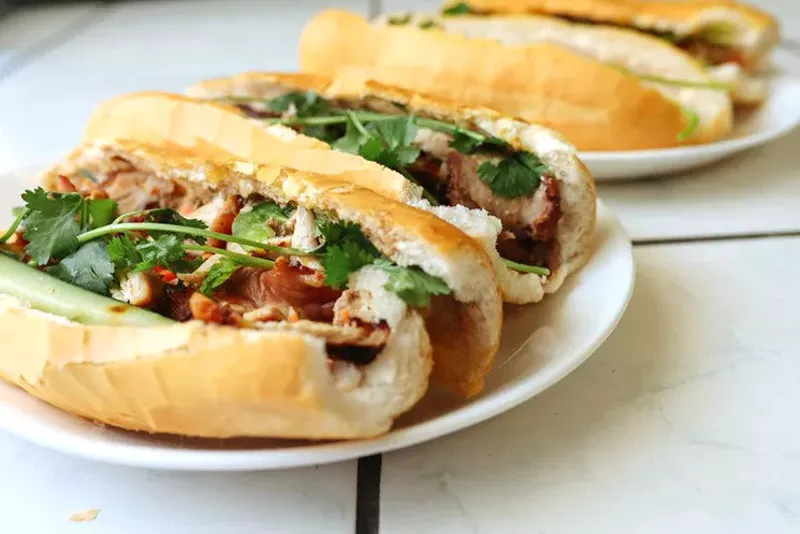 Image: Quoc Bao Bakery doesn't fill sandwiches like the rolled ham sub out to the ends, but the loaves are so good that nobody complains.