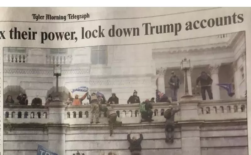 Image: Tyler Paper's Fake 'Antifa' Caption Under Photo of Capitol Rioters Stirs Readers' Anger