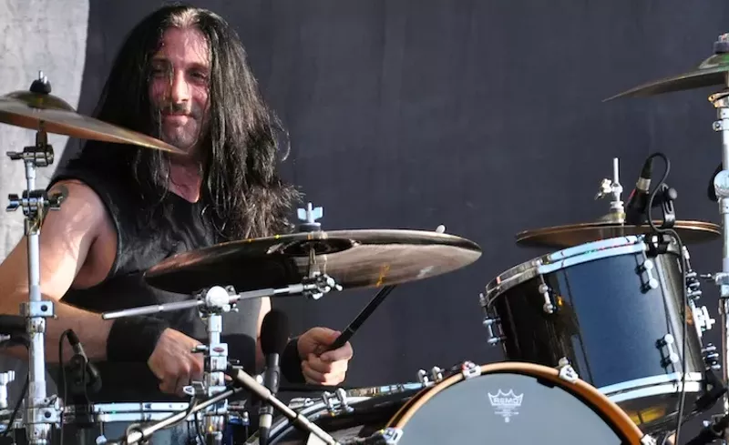 Image: Johnny Kelly drums with Danzig.