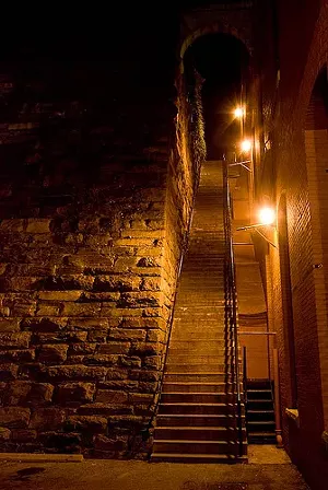 The famous steps from The Exorcist in the Georgetown neighborhood of Washington D.C. - WIKIMEDIA COMMONS
