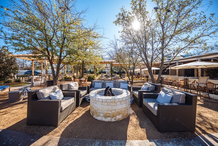 Smoky Rose's posh patio fits in well with the neighborhood vibes, set largely by the Dallas Arboretum across the street. - KATHY TRAN