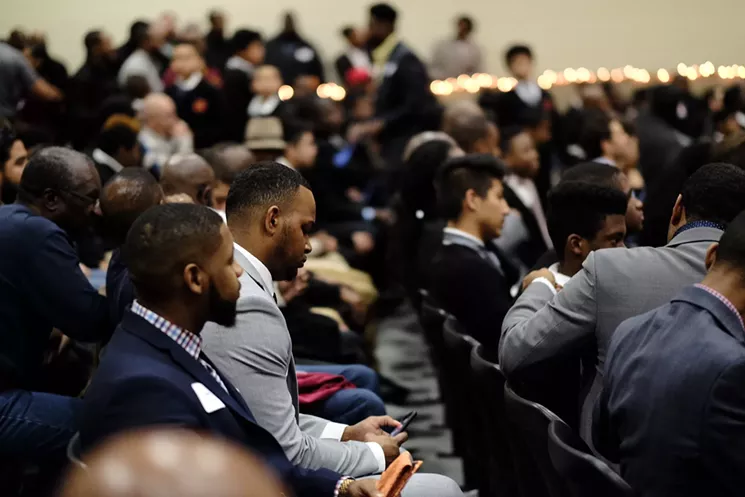 The Rev. Donald Parish of True Lee Baptist Church of Dallas says that so many people responded to the school's "Breakfast with Dads" event that the registration website crashed. - STEPHANIE DRENKA