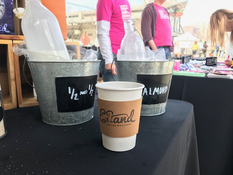 Eiland saved the day with solid coffee and chilled almond milk. - BETH RANKIN