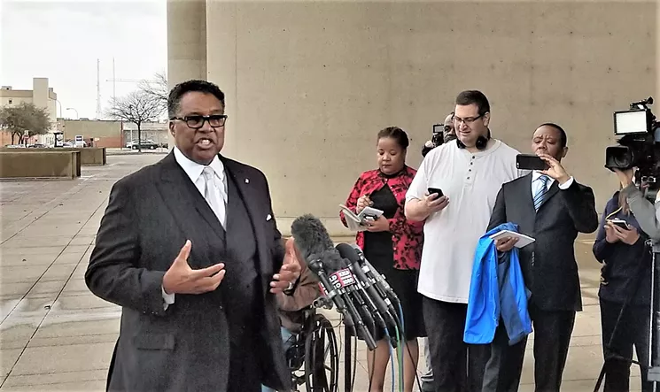 Dallas City Council member Dwaine Caraway asked the National Rifle Association to cancel its convention in Dallas, but he also said he keeps a gun in every room of his house. - STEPHEN YOUNG