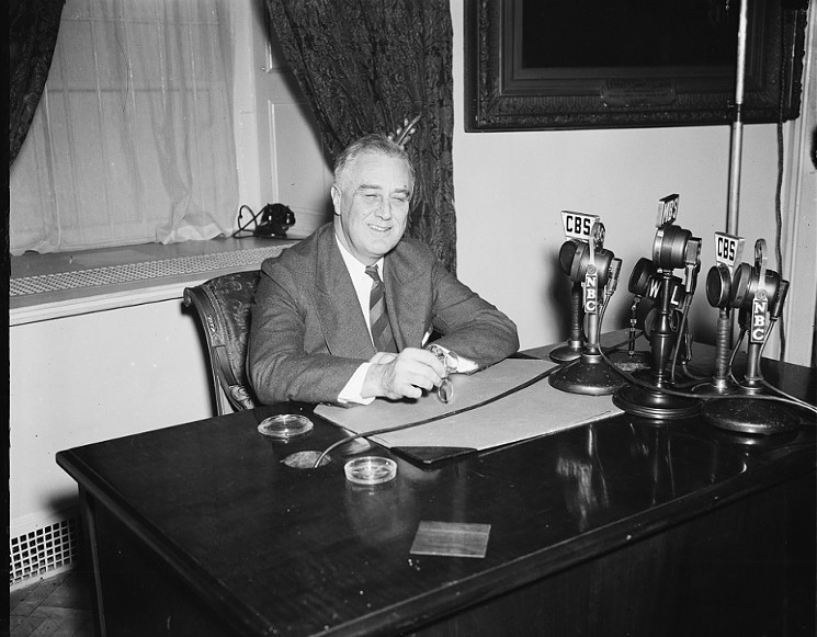 What if, instead of, "The only thing we have to fear is fear itself,"  FDR had said, "So. I don't think we should worry"? - LIBRARY OF  CONGRESS