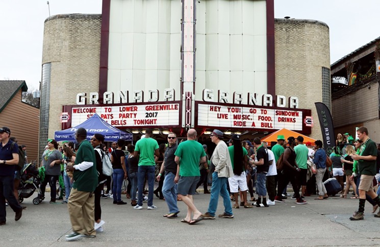 The Block Party spills out in front of the Granada Theater. - RODERICK PULLUM