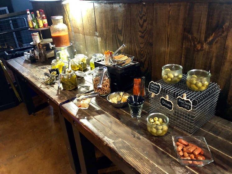 Just look at that bloody mary bar. Just look at it. - PAIGE WEAVER