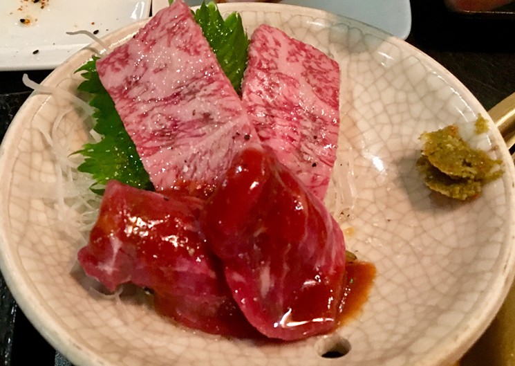 A5 grade wagyu with USDA prime beef to compare. - NICK RALLO