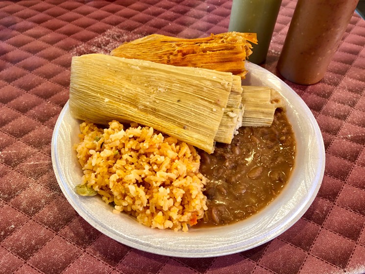Mmm, tamales, and it's not even Christmas. - PAIGE WEAVER