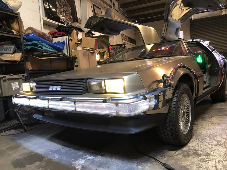 Robert "Videobob" Moseley, owner of the movie and TV replica car garage Bob's Prop Shop, has bought, restored and built DeLoreans into the iconic time machine from Back to the Future. - COURTESY BOB'S PROP SHOP