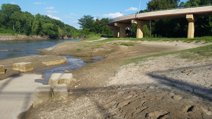 The disastrous "whitewater feature," man-made kayak rapids in the Trinity River, is a good example of what the river will do to things we put in its way. - JIM SCHUTZE