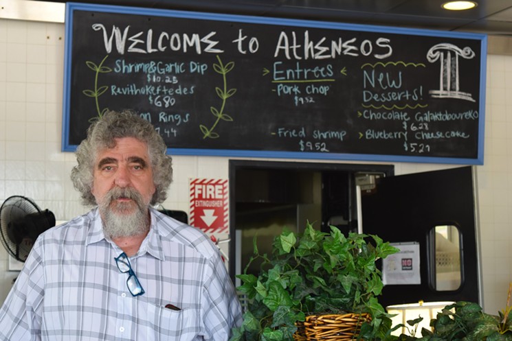Emmanuel Mastrogiannopoulos, owner of Atheneos Greek Village Cafe in Mesquite - CHANDLER GIBSON