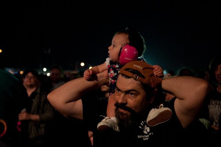 This baby knows good live music. - MIKE MEZEUL