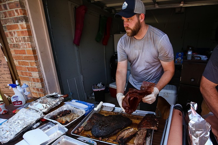 Weaver is starting small but has his eye on bigger things in the barbecue world. - CHRIS WOLFGANG