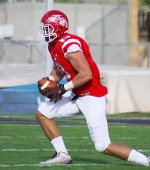 Luke played football for Mesa Community College and attracted the attention of major college scouts until he fell ill. - COURTESY BABE LAUFENBERG