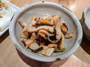 Ika sansai, a cooked squid salad. - BRIAN REINHART