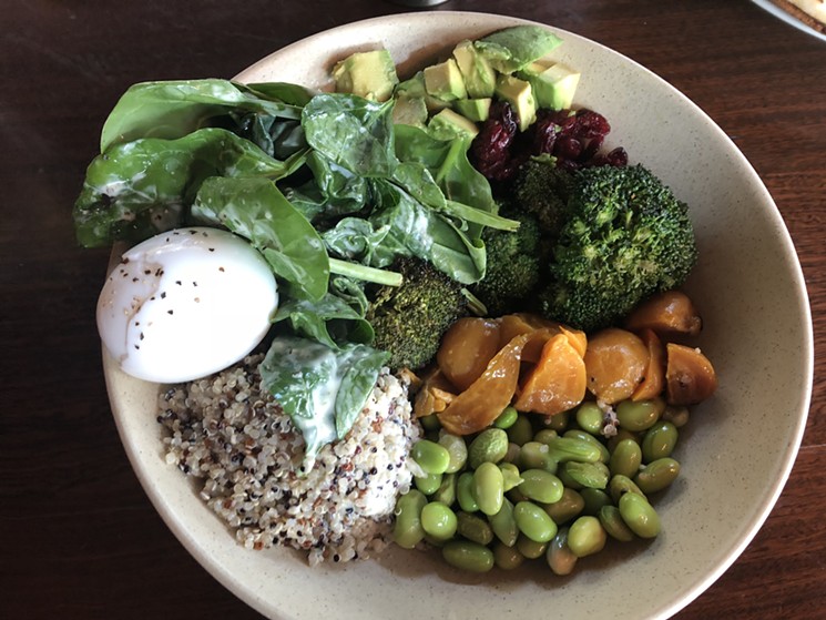 Del Frisco's Grille's greens and grains bowl, $14. - TAYLOR ADAMS