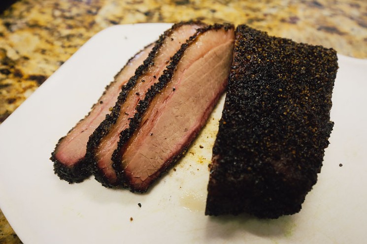 Zavala's only serves beef from 44 Farms, like this prime brisket that was melt-in-your-mouth tender. - CHRIS WOLFGANG