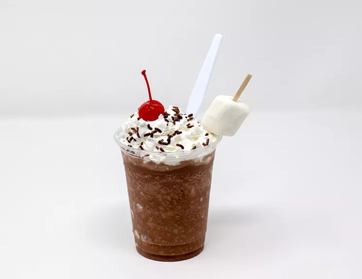 It's too hot for hot chocolate, but not too hot for frozen hot chocolate. - COURTESY STATE FAIR OF TEXAS