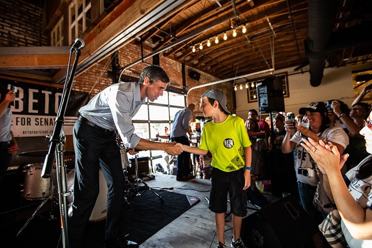 Beto O'Rourke, still hard at work on the campaign trail. - MELISSA HENNINGS