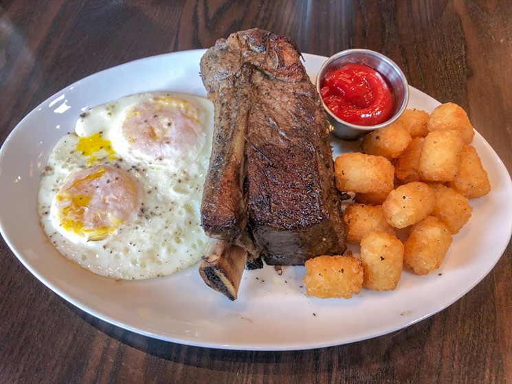 Luckily, there are to-go boxes here. The short rib is flavorful throughout, making for a good breakfast and leftovers. It’s also worth noting those were particularly good tater tots. - TAYLOR ADAMS