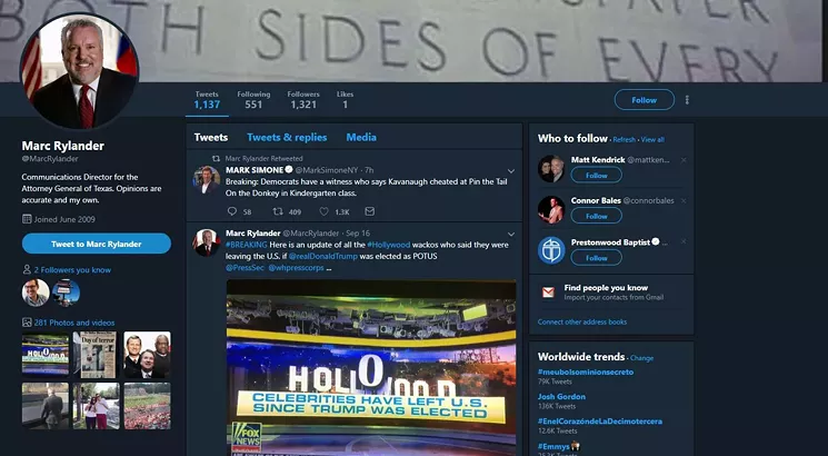 The allegations did happen a long time ago, but they are a bit more serious than Rylander implies. - MARC RYLANDER VIA TWITTER