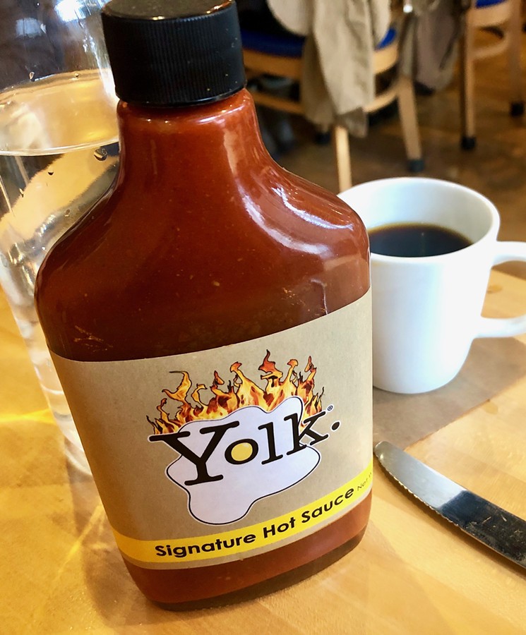If for some reason you’re not happy with an egg dish you get at Yolk, slathering it in this hot sauce will make it better. - TAYLOR ADAMS