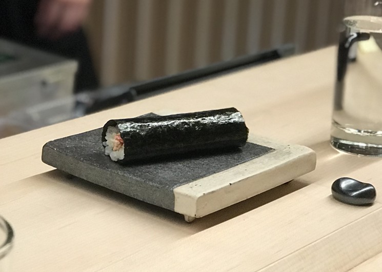 Nori's hand rolls come out one by one, and while they look simple, there's big flavor here. - BETH RANKIN