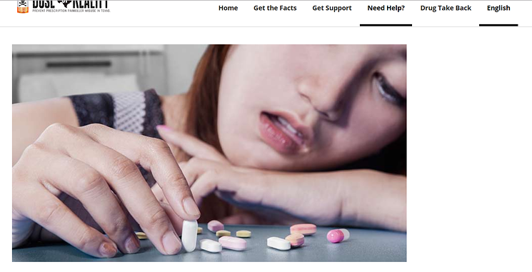 The header image from the "need help" page on the website. - TEXAS DOSE OF REALITY
